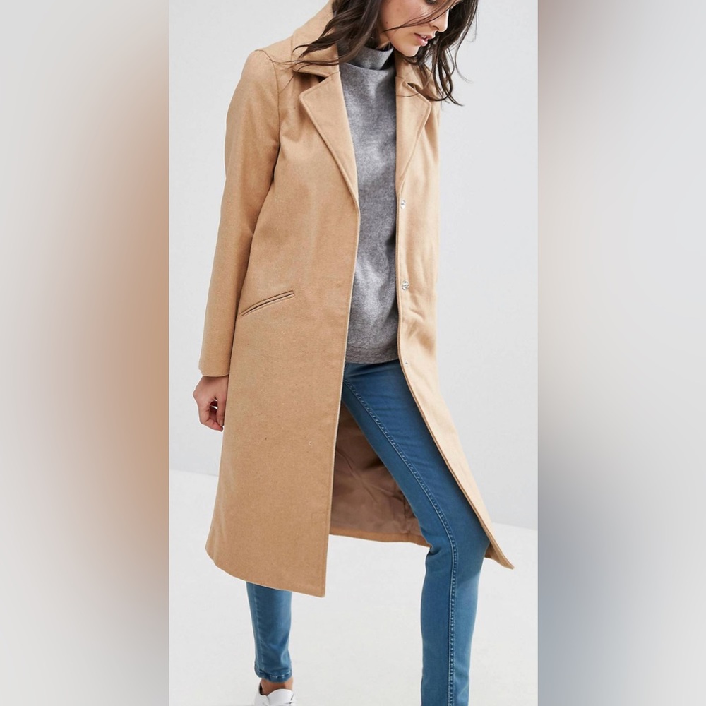 Brave Soul long coat in camel